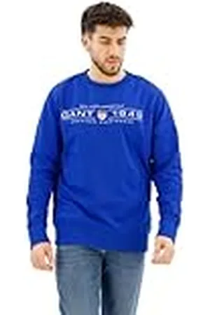 GANT Sudadera con Cuello en C, , XXL para Hombre
