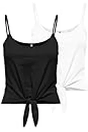 ONLY Onlmay Life S/L Short Knot Top Box 2 Pack, , XL para Mujer