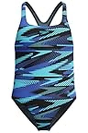 Speedo Hyperboom Allover Medalist Swimsuit |Quick Drying | Fitness | Chlorine Resistant Traje de baño para Niñas, , 5 années-6 années