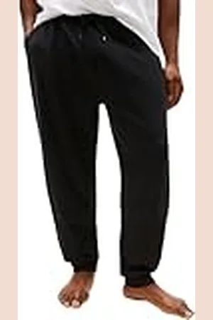 Tommy Hilfiger Pantalón de chándal Hombre Track Pant con logotipo, Negro (Black), 5XL