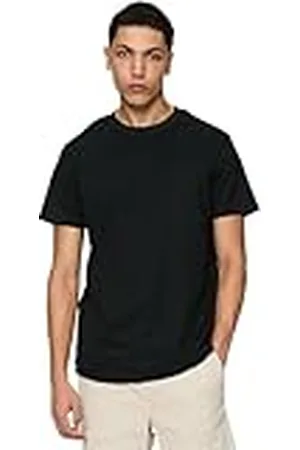 Urban classics Juego de 3 Camisetas para Hombre de Manga Corta, Camisetas básicas de Algodón y Cuello Redondo, Distintos Colores y Tallas XS - 5XL