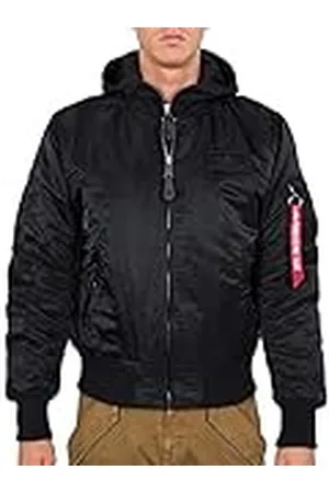 Alpha Industries MA-1 D-Tec SE Chaqueta, Negro (Black/Black-515), L para Hombre