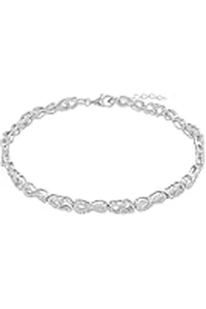 Amor Pulsera de de ley 925 para mujer, con circonita cúbica sintética, 19+2 cm, , Se entrega en caja de regalo