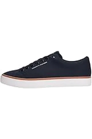 Tommy Hilfiger TH Hi Vulc Core Low II Mesh Fm0fm05513, Parte Superior Baja Hombre, Blue (Desert Sky), 42 EU