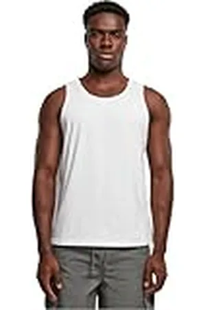 Build Your Brand Basic Tank Camiseta, White, XL para Hombre