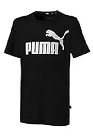 PUMA ESS Logo tee B T-Shirt, Niños, Cotton Black, 128
