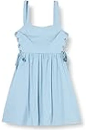 Pinko Amazonia Vestido Popelín con Cordones cóctel, , 48 para Mujer
