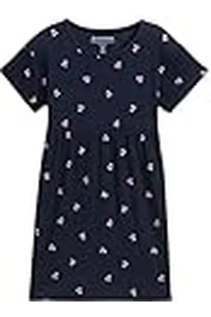 TOM TAILOR 1046244 Vestido, 37777-Small Dark Blue Cherry Print, 92-98 para Niñas