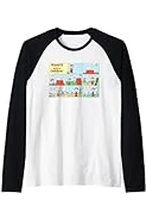 Peanuts Snoopy Charlie Brown Mejor Amigo Aventura Comic Strip Retro Camiseta Manga Raglan