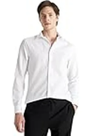 DeFacto Freizeithemden Und Trachtenhemden-Klassisches Herren Hemd Camisa, , L para Hombre