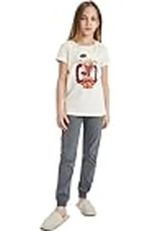 DeFacto Conjunto de pijama para niñas - Pijamas para niños Pijamas Ropa para adolescentes