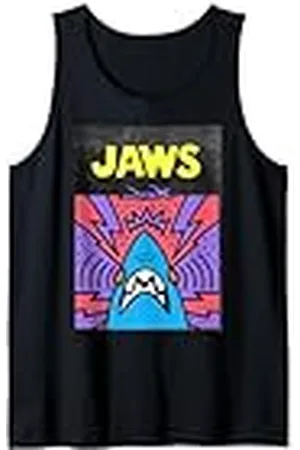 Jaws 50th Anniversary Poster Pop Art Style Front & Back Camiseta sin Mangas