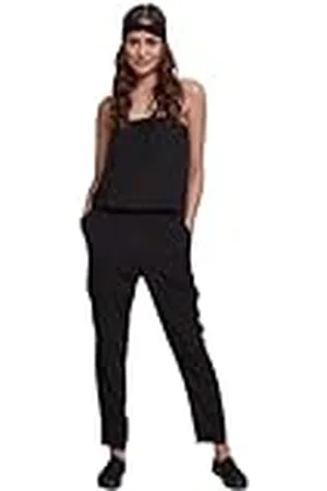 Urban classics Mono Largo Sin Mangas Para Mujer, Mono de Viscosa Caual De Una Pieza, Pantalones y Top Sin Espalda Con Elástico XS - 5Xl