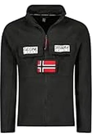 Geographical Norway Tantouna Men FZ Suéter, Noir, XL para Hombre