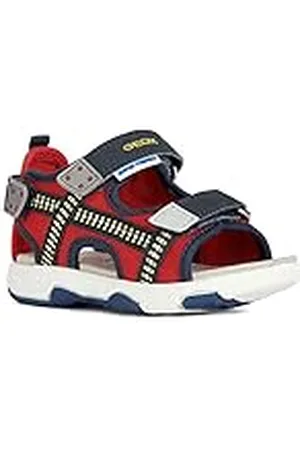 Geox B SANDAL MULTY BOY, Sandalia para Bebé-Niños, RED/NAVY, 21 EU