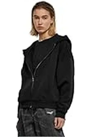 Urban classics Ladies Boxy Zip Hoody Sudadera con Capucha, , M para Mujer