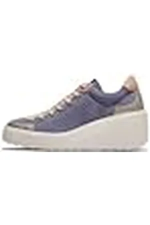 Fly London DUFY671FLY, Zapatillas Deportivas Mujer, Silver/Pale Pink/Violet, 40 EU