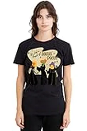 Disney Hocus Pocus Just a Bunch of Sanderson Sisters Ladies T Shirt, Black Camiseta, , L para Mujer