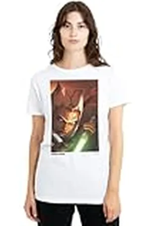 STAR WARS Ahsoka Panel Ladies T Shirt, White Camiseta, , M para Mujer