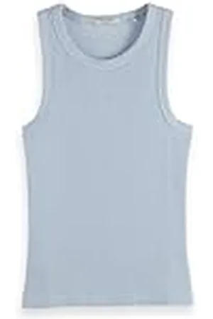 Scotch&Soda Rib Tank Camiseta de Tirantes Anchos, , XS Mujeres