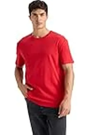 DeFacto Herren Basic Klassisches T-Shirt für Männer Camiseta, , XL Hombres