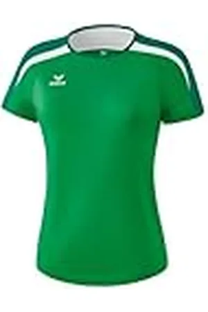 Erima GmbH Liga 2.0 Camiseta, Mujer, Verde (Smaragd/Evergreen) / Blanco, 42