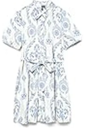 VERO MODA Short Volume Dress Vmdicthe Wvn Ga-Vestido Corto de Volumen 2/4, Blanco Nieve, XS Mujeres