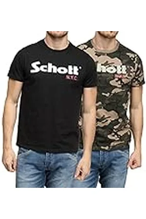 Schott NYC TS01MCLOGO, Camisa, Hombre, , L