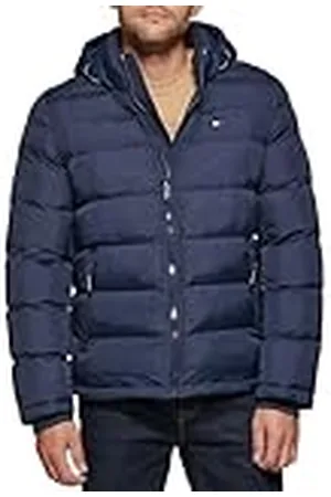 Tommy Hilfiger Chaqueta de Buffer con Capucha Abrigo Alternativo de plumón, , XXXL para Hombre