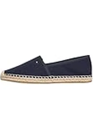 Tommy Hilfiger Alpargatas Mujer Essential Flag Canvas con logotipo, Azul (Space Blue), 40