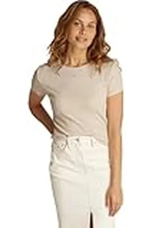 Tommy Hilfiger Tjw Slim Essential Rib SS Ext Dw0dw17383 Camiseta, , M para Mujer