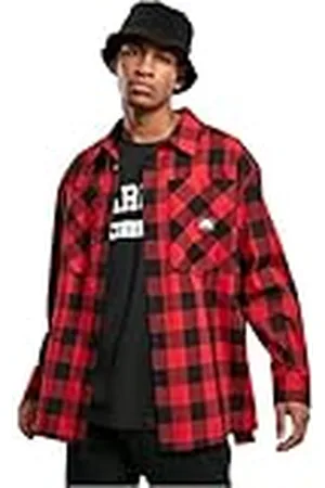 Southpole Sp029- Check Flannel Shirt Camisa, , L Grande Alto para Hombre
