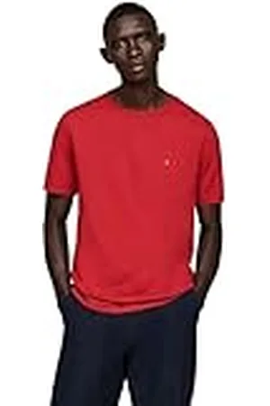 Tommy Hilfiger Camisetas de Manga Corta Hombre Essential Regular Fit con Cuello Redondo, , XS