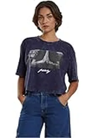 Mister Tee Camiseta de Mujer, 100% algodón, Blanco, Talla S