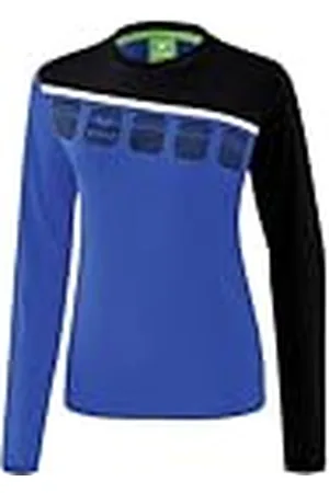 Erima 1331910 Camiseta, Mujer, New Royal/Negro/Blanco, 48