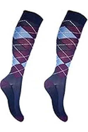 Hkm Reitsocken-Check Classico Calcetines, Hombre, , 35-38