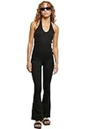 Urban classics Mono elástico para Mujer con Cuello Halter Camiseta, , S