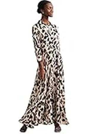 Y.A.S Savanna Long Shirt Dress S. Noos Vestido, Mellow Rose/AOP:liro Print, M para Mujer