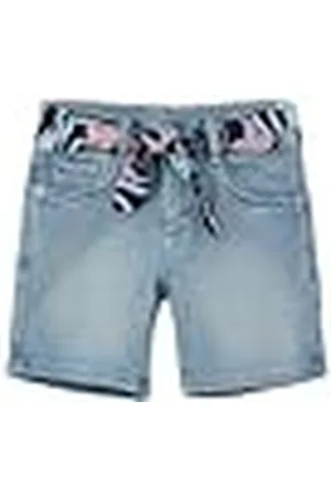 QS by s.Oliver Junior 2143060 Bermudas Vaqueras con cinturón, , 110 para Niñas