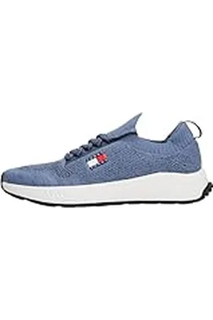 Tommy Hilfiger TJM Runner Knitted Em0em01580, Parte Superior Baja Hombre, Grey (Blue Moment), 43 EU