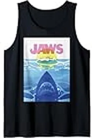 Jaws 50th Anniversary Poster Transparent Style 2-Sided Camiseta sin Mangas