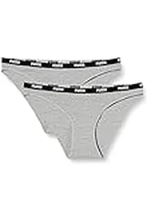 PUMA Bikini, (Grey/Grey), XS (Pack de 2) para Mujer