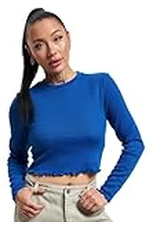 ONLY Onlkitty L/S Top Cropped Jrs Noos Camiseta de Manga Larga, Surf The Web, M para Mujer