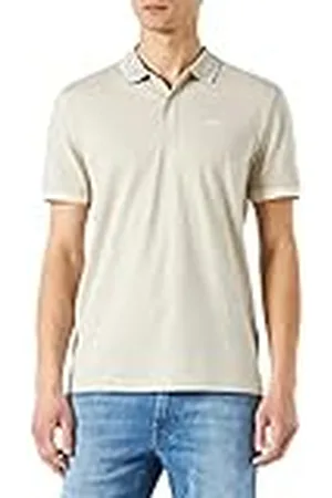 HUGO BOSS Pecollar Camisa de Polo, Beige Claro 271, M para Hombre
