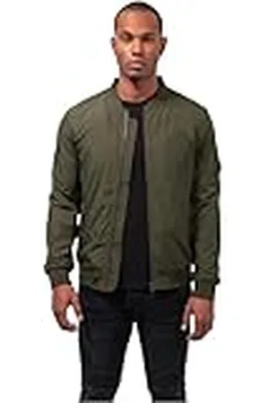 Urban classics Chaqueta bomber para hombr de invierno, estilo old school, chaqueta corta, ajuste óptimo, chaqueta acolchada cortaviento, Tallas S -XXL