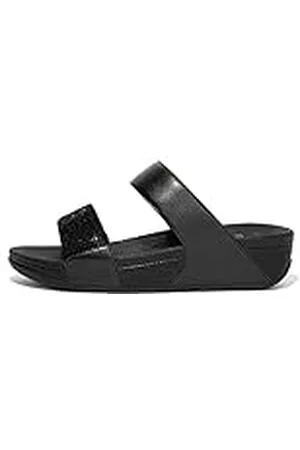 FitFlop Lulu Crystal EMBELLISHE Slides, Sandalias con cuña Mujer, , 38 EU