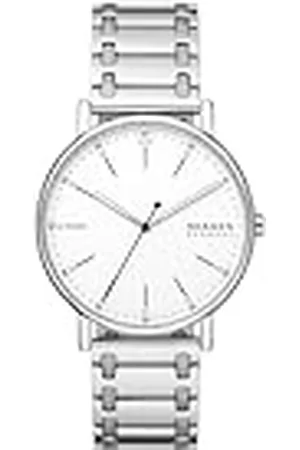 Skagen Signatur reloj para hombre, movimiento de cuarzo con correa de piel o acero inoxidable, , 40MM