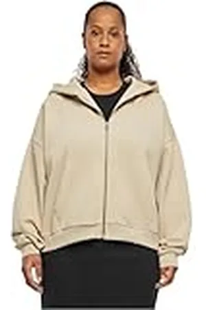 Urban classics Ladies Boxy Zip Hoody Sudadera con Capucha, , XXL para Mujer