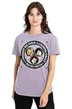 Disney Hocus Pocus Form a Calming Circle with The Sanderson Sisters Ladies T Shirt, Lavendar Camiseta, , XL para Mujer