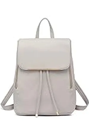 MISS LULÙ Mochila pequeña impermeable para mujer, mochila de ciudad, mochila moderna para mujer, piel sintética para viajes, trabajo, escuela